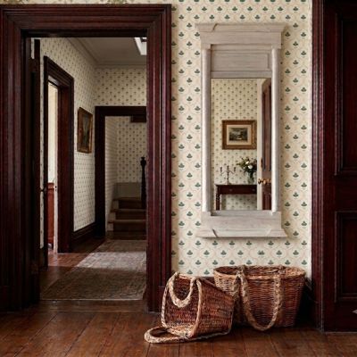 Distressed Painted Hall Mirror
