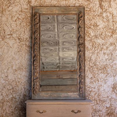 Distressed Resin Mirror
