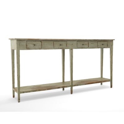 Distressed Slender Console Table