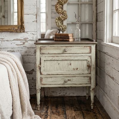 Distressed Thatcher End Table