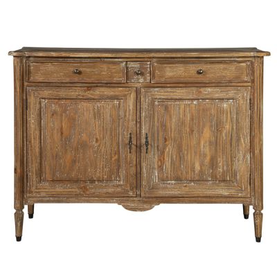 Distressed Wood Accent Cabinet