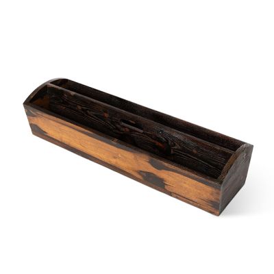 Divided Wooden Trough Planter