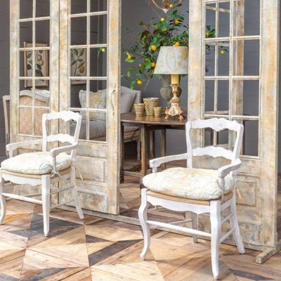 Double Door French Chateau Decorative Facade