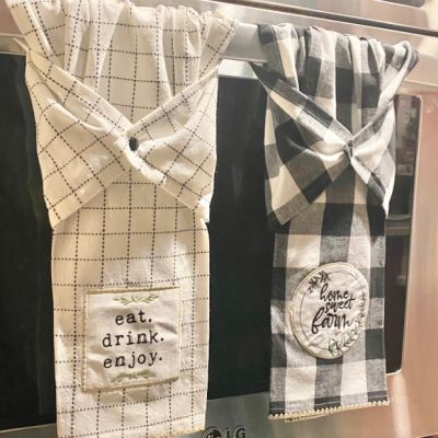 Eat Drink Enjoy Tea Towel Set of 2