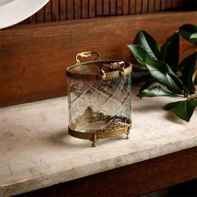 Elegant Accents Footed Glass Vase
