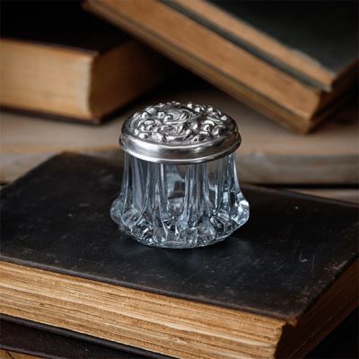 Elegant Accents Lidded Glass Vanity Jar