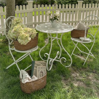 Elegant Gardens 3 Piece Outdoor Bistro Set