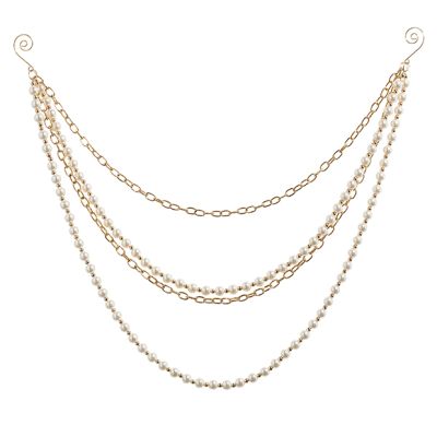 Elegant Pearl And Chain Garland