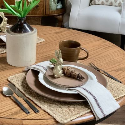 Elegant Sitting Rabbit Figurine 5 Inch Set of 2