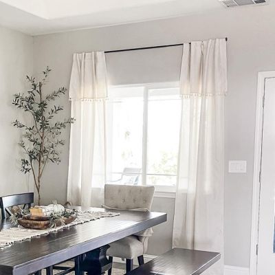 Elegant Tassels Curtain Panels Neutral
