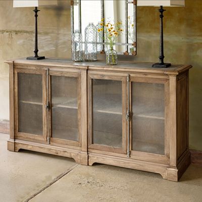 Elm Wood Whiskey Cabinet
