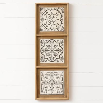 Embossed Tiles Wall Decor