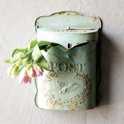 Embossed Tin Vintage Inspired Mailbox