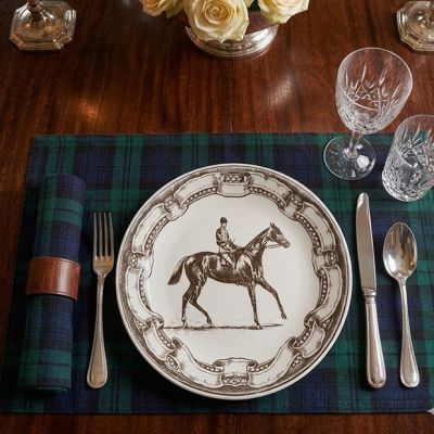 Equestrian Estate Stoneware Plate Set of 4