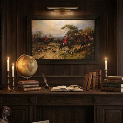 Equestrian Fox Hunt Framed Wall Art