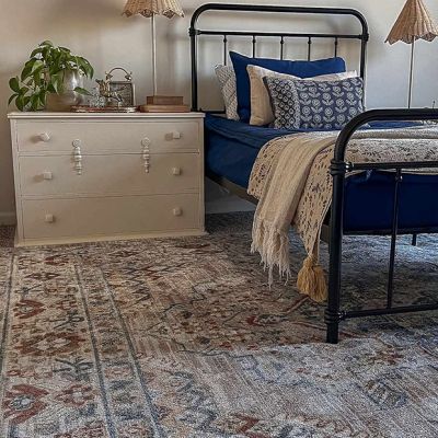 Erez Flat Pile Washable Area Rug