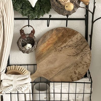 Etched Botanicals Cheese Board