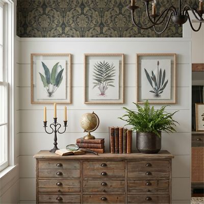 Evergreen Manor Framed Glass Wall Decor Set of 3