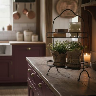 Exquisite Metal 2 Tier Tray