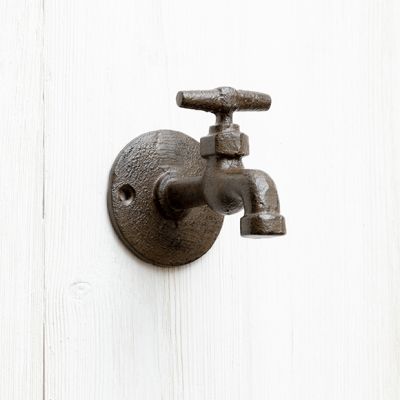 Cast Iron Faucet Wall Hook Set of 2