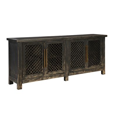 Distressed Black Sabre Sideboard