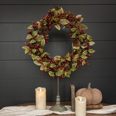 Fall Accents Rosehip Wreath