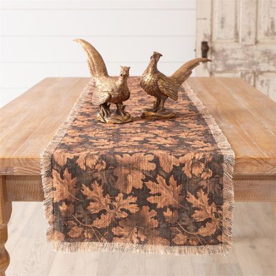 Fall Charms Reversible Fringed Table Runner