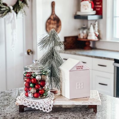 Fall Farmhouse Rustic Wood Riser