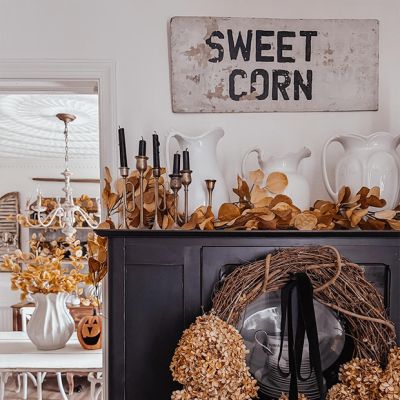 Fall Harvest Faux Eucalyptus Garland