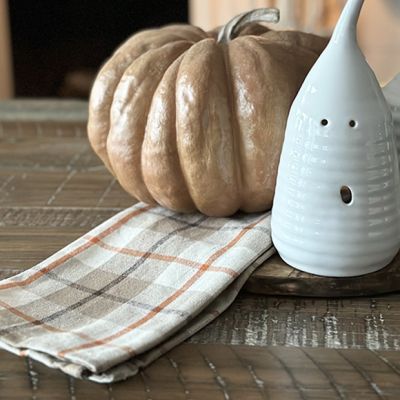 Fall Plaid Cotton Tea Towels Set of 2