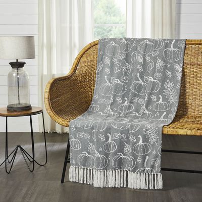 Fall Pumpkin Throw Blanket