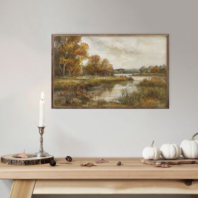 Fall Scenic Landscape Framed Wall Art