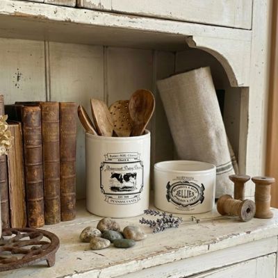 Farm Fresh Dairy Utensil Crock