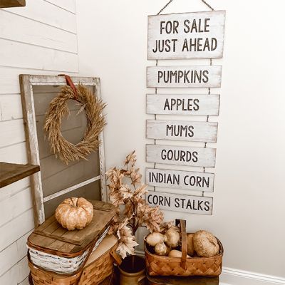 Farmers Market Stacked Fall Sign