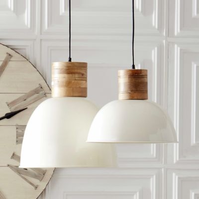 Farmhouse Accents Dome Pendant Light 17 Inch