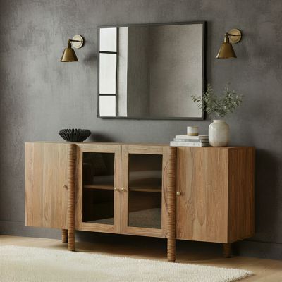 Farmhouse Classics Pedestal Leg Sideboard Cabinet