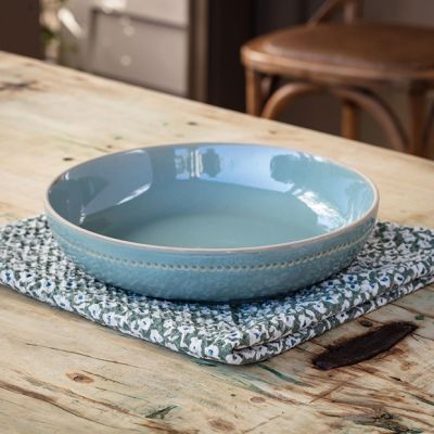 Farmhouse Glazed Ceramic Serving Bowl