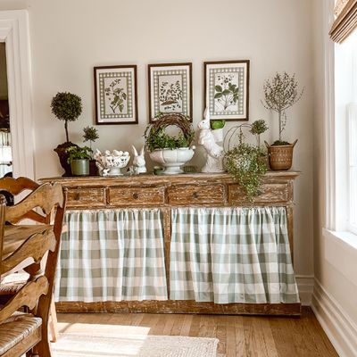 Farmhouse Grand Console Cabinet