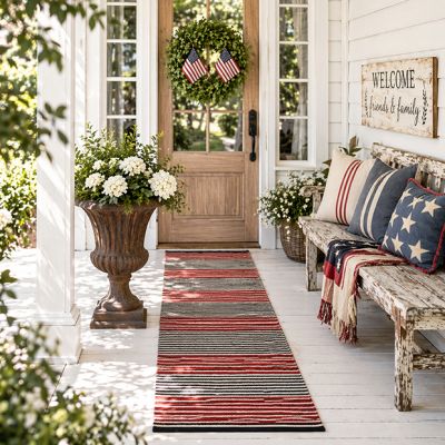 Farmhouse Heritage Striped Accent Rug