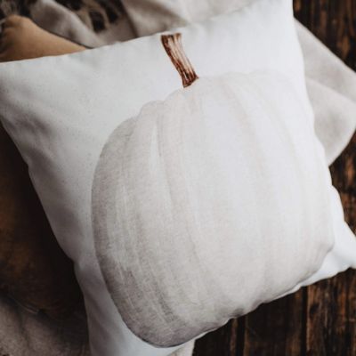 Farmhouse Pumpkin Accent Pillow
