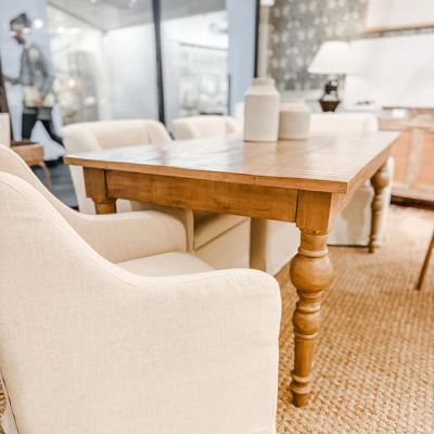 Farmhouse Rectangle Washed Caramel Table