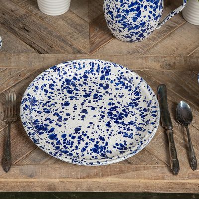 Farmhouse Splatterware Enamel Plate