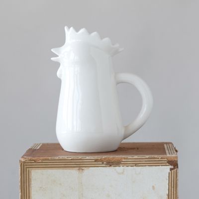 Farmhouse Stoneware Chicken Creamer