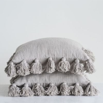 Farmhouse Tassel Edge Pillow