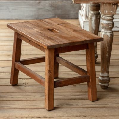 Farmhouse Wood Stool