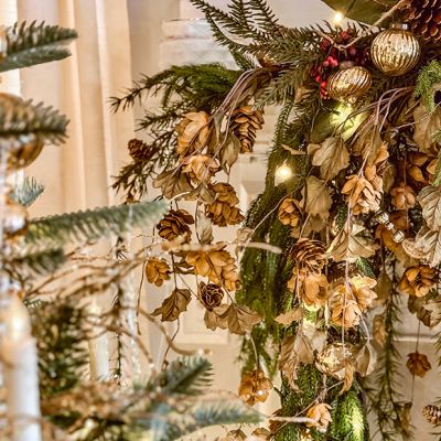 Faux Green Hops Stem