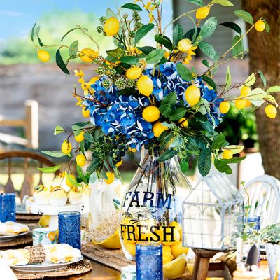 Faux Lemon Branch Set of 6