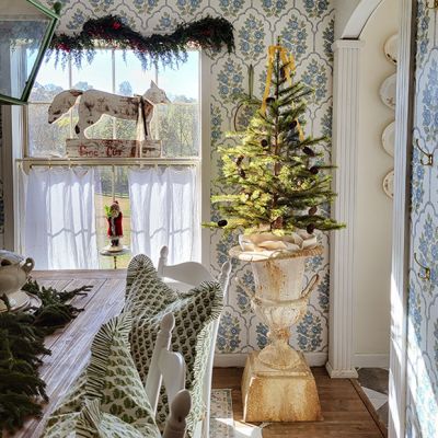 Faux Outback Pine Tree With Burlap Base