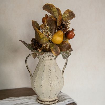 Faux Pears and Pomegranates Foliage Stem
