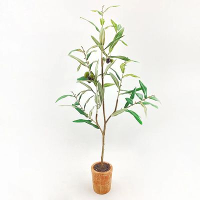 Faux Potted Olive Tree 31 Inch